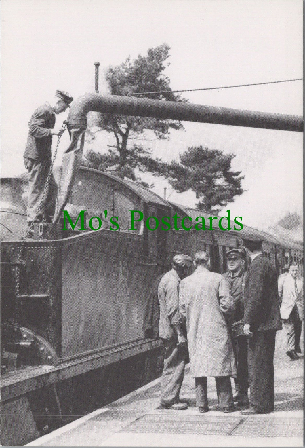 Railway Postcard - Engine No 5530 With a Train at Christow, 1958 - Ref.SW10208