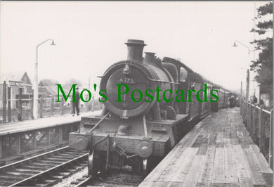 Railway Postcard - Engine No 6375 With a Train at South Molton, 1960 - Ref.SW10209