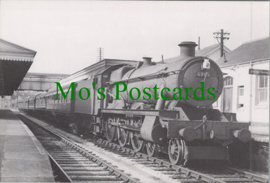 Railway Postcard - Engine No 6965 'Thirlestaine Hall' at Paignton, 1960 - Ref.SW10211