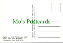 Load image into Gallery viewer, Railway Postcard - Engine No 6965 &#39;Thirlestaine Hall&#39; at Paignton, 1960 - Ref.SW10211
