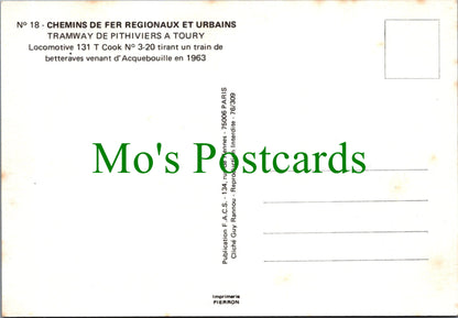 Tram Postcard - Tramway De Pithiviers a Toury, Locomotive 131 T Cook Ref.SW10229