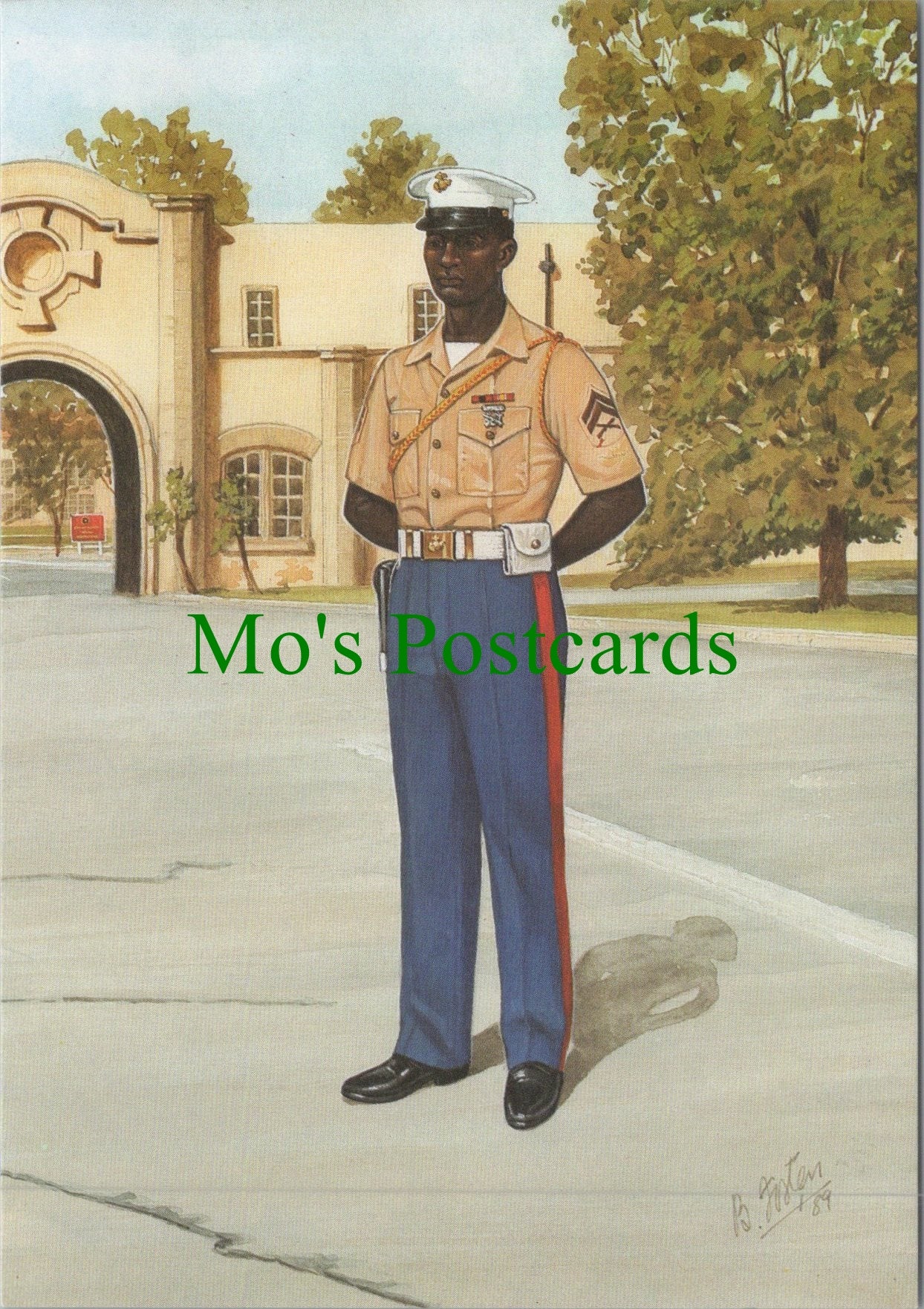 Military Postcard - Corporal, Marine Corps Security Force Ref.SW10231