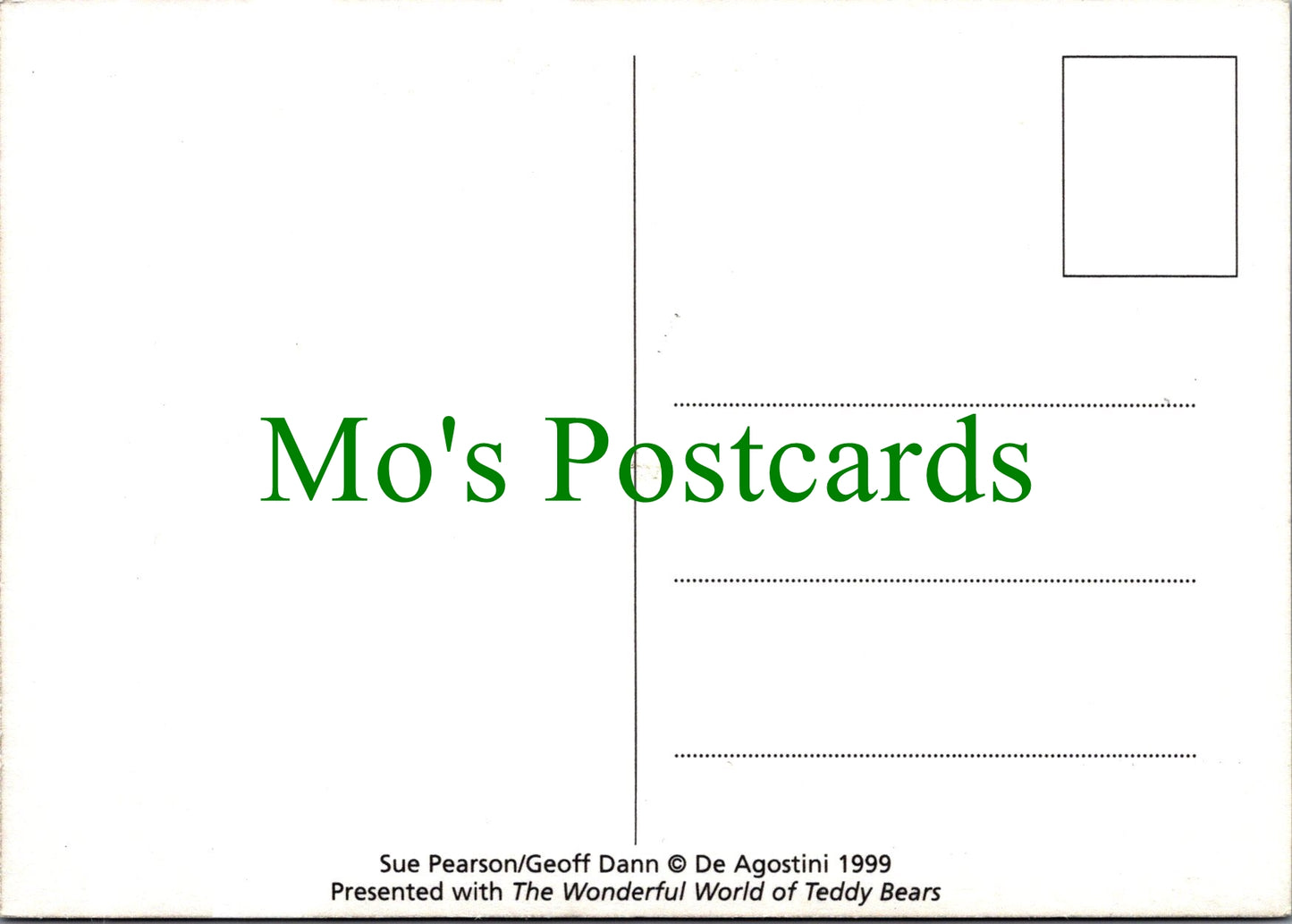 Toys Postcard - The Wonderful World of Teddy Bears Ref.SW10250
