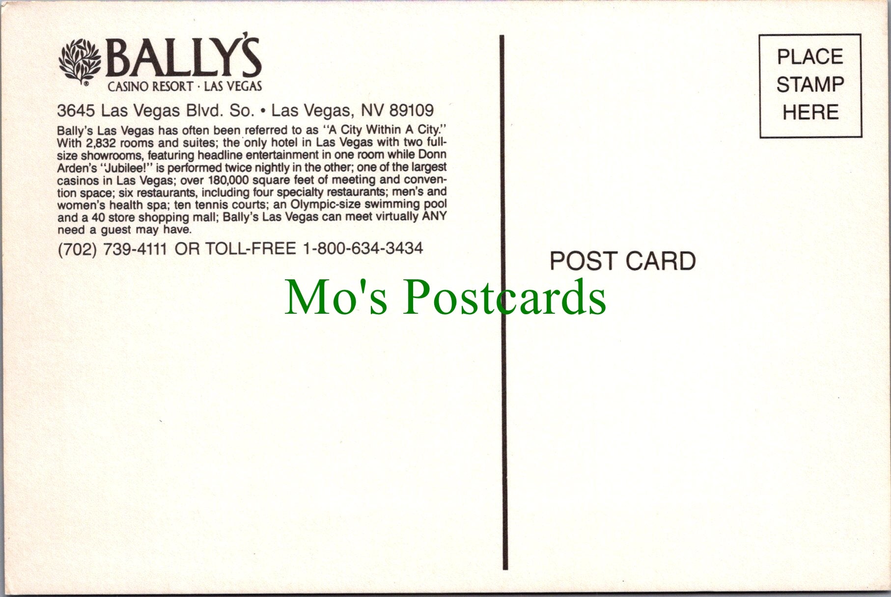 Bally's Hotel and Casino, Las Vegas, Nevada