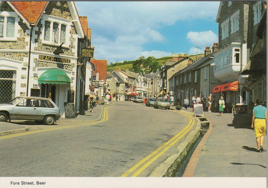 Devon Postcard - Fore Street, Beer  Ref.SW9954