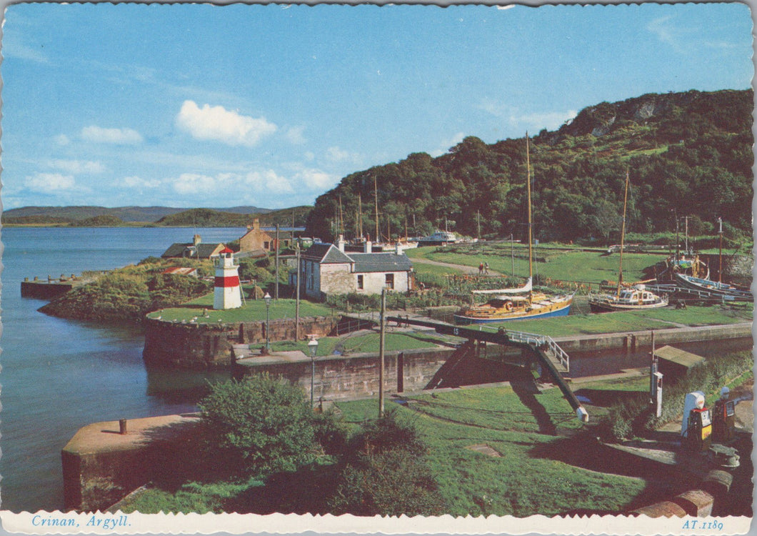 Scotland Postcard - Crinan Village, Argyll Ref.SW9963