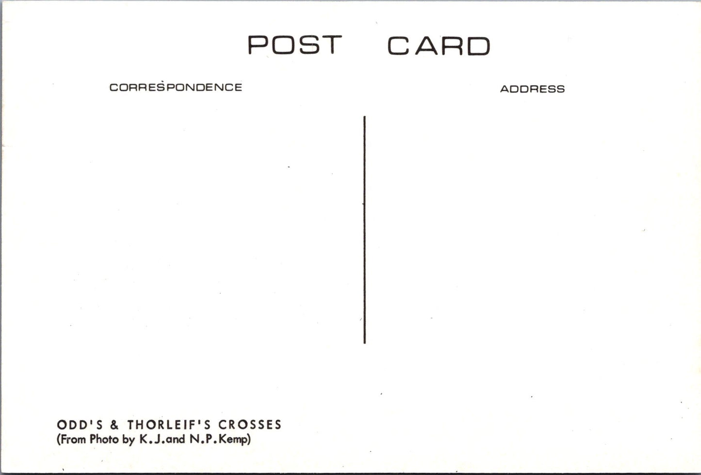 Isle of Man Postcard - Odd's & Thorleif's Crosses Ref.SW10020