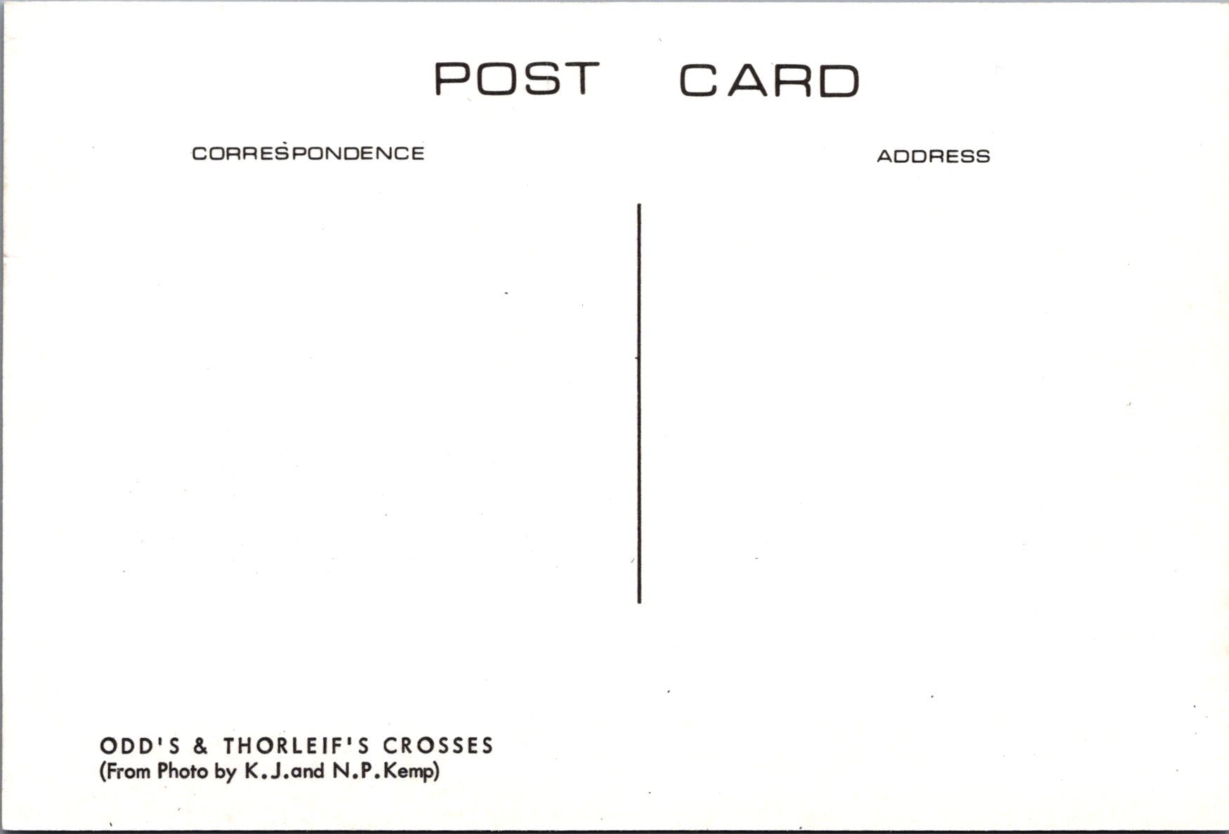 Isle of Man Postcard - Odd's & Thorleif's Crosses Ref.SW10020