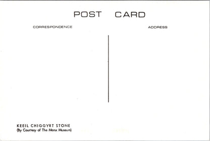 Isle of Man Postcard - Keeil Chiggyrt Stone, Manx Museum Ref.SW10022