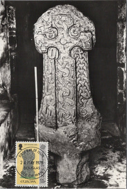 Isle of Man Postcard - Olaf Liotulfson Cross, Manx Museum Ref.SW10023