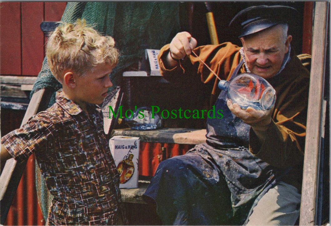 Hobbies Postcard - Fisherman and Ships in Bottles SW9153