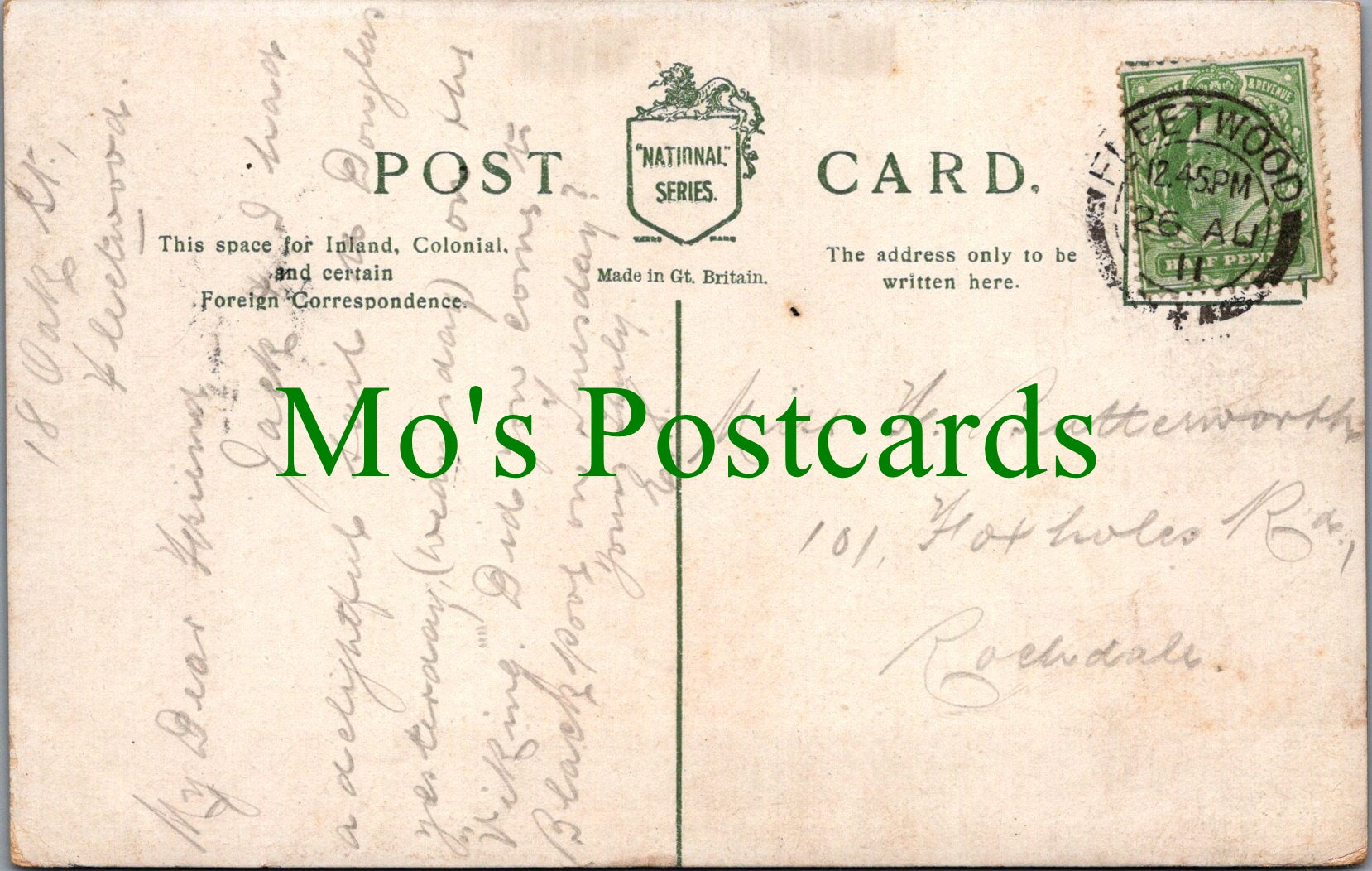 Friendship Postcard, Many Happy Days, Erin's Isle