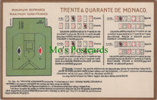 Load image into Gallery viewer, Embossed Casino Postcard - Trente &amp; Quarante De Monaco Ref.SW9882
