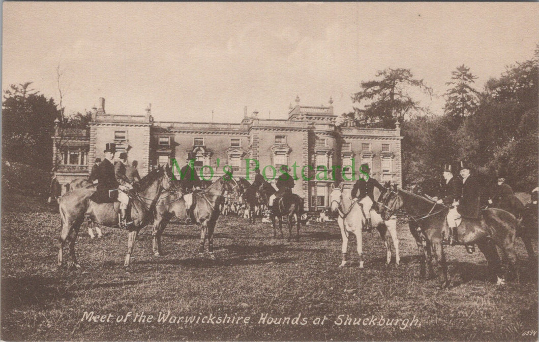 Warwickshire Postcard - Warwickshire Hounds at Shuckburgh HP606