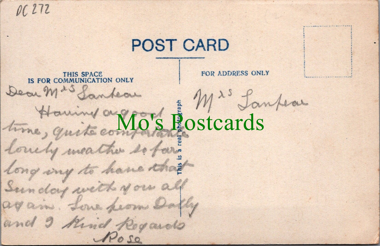 Sussex Postcard - Hastings, Albert Memorial  DC272