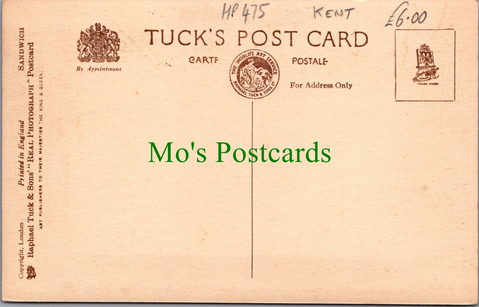 Kent Postcard - Sandwich Grammar School  HP475