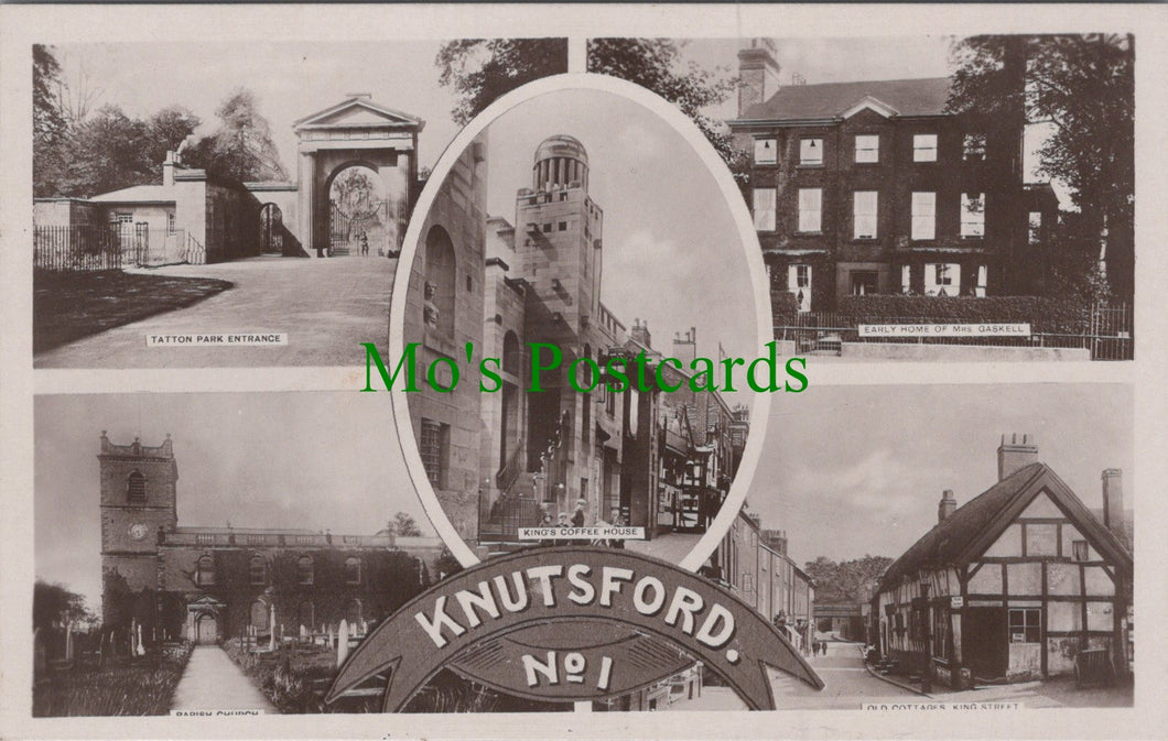 Cheshire Postcard - Views of Knutsford, Tatton Park, King Street, Church HP478
