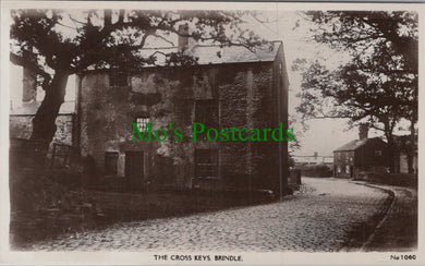 Lancashire Postcard - Brindle Village, The Cross Keys - Chorley HP486