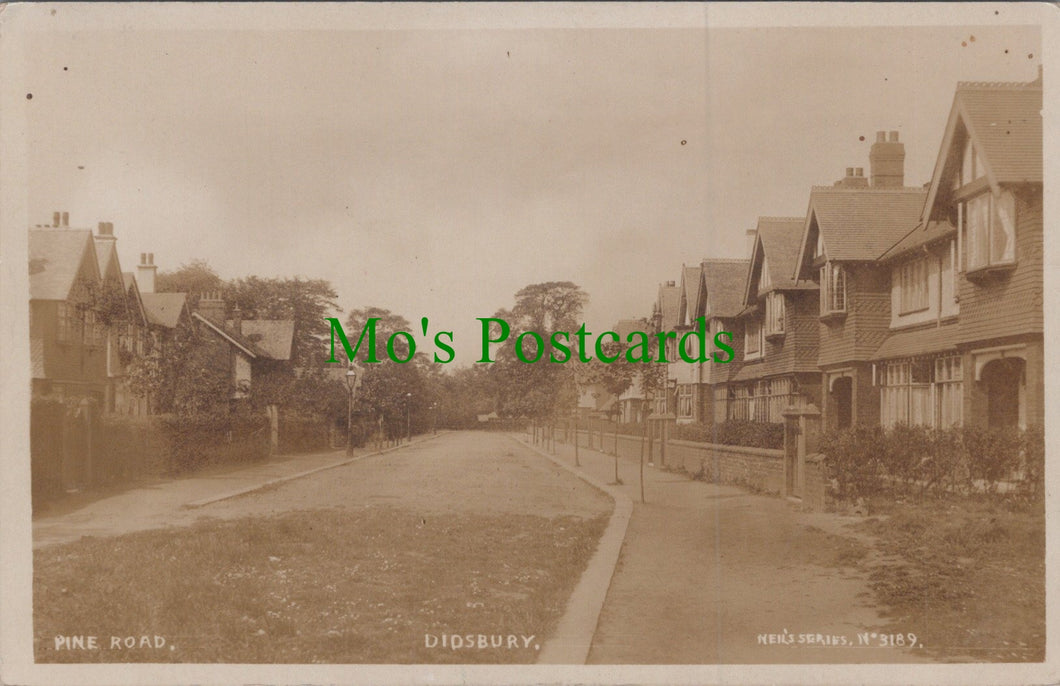 Lancashire Postcard - Didsbury, Pine Road - Manchester HP487