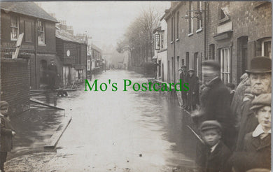 Kent Postcard? - Pound Lane, Canterbury?, Flooding c1920 - HP556