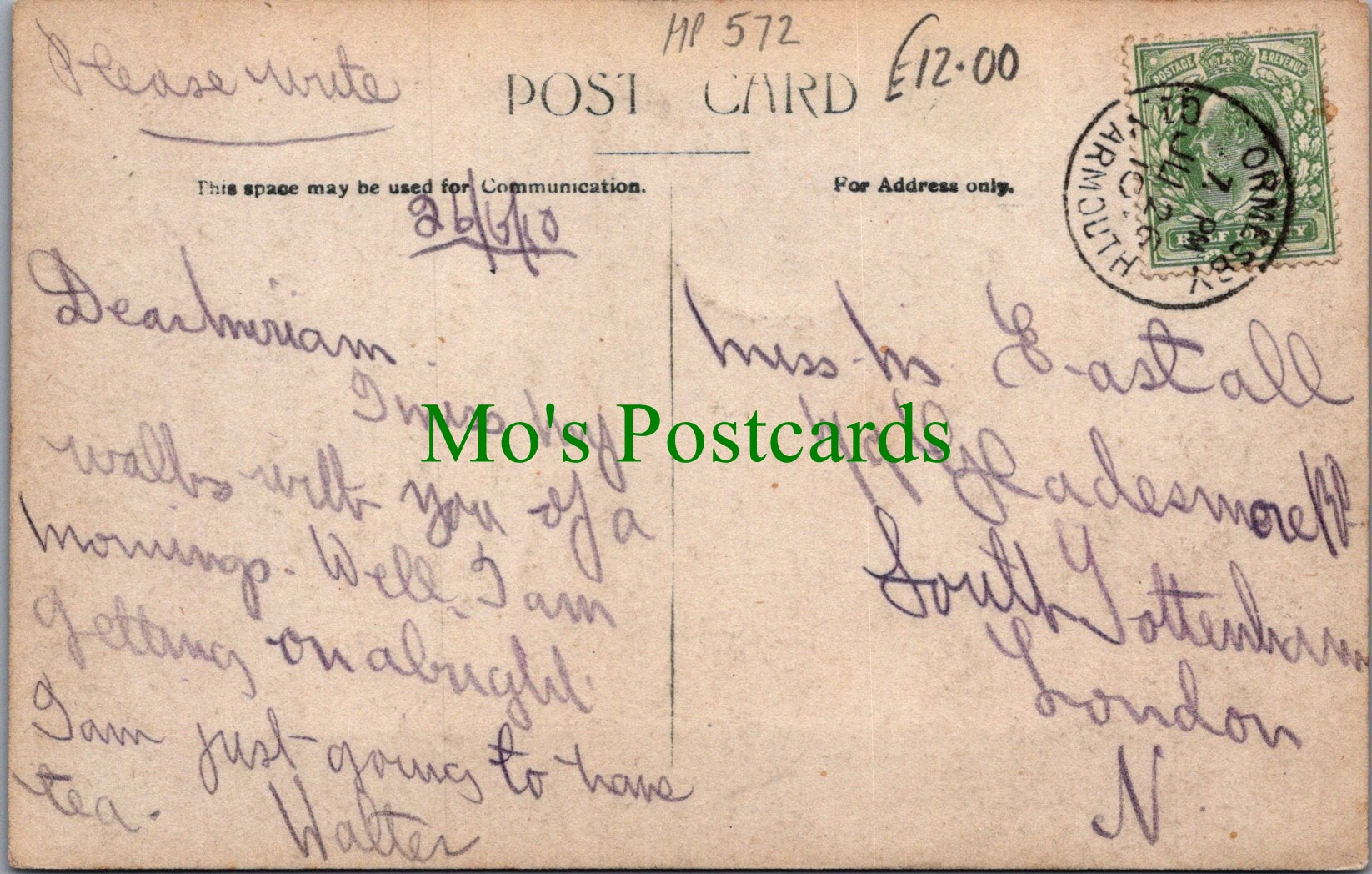 Norfolk Postcard - Great Ormsby, The Green   HP572