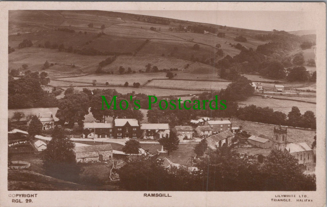 Yorkshire Postcard - Ramsgill Village, Nidderdale, North Yorkshire  HP588
