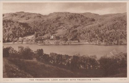 Scotland Postcard - The Trossachs, Loch Achray With Trossachs Hotel SW10750