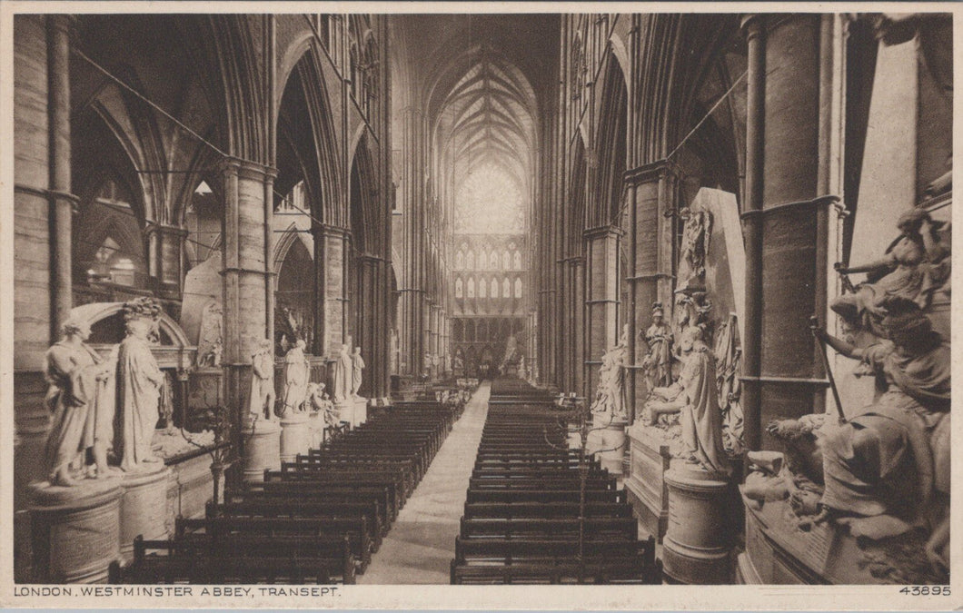 London Postcard - Westminster Abbey, Transept  SW10764