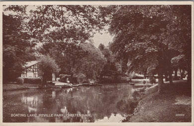 Gloucestershire Postcard - Cheltenham Boating Lake, Pitville Park   SW10772