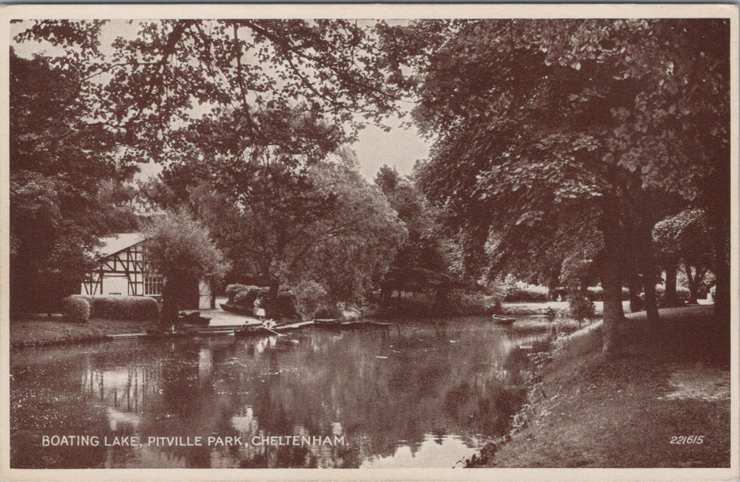 Gloucestershire Postcard - Cheltenham Boating Lake, Pitville Park   SW10772