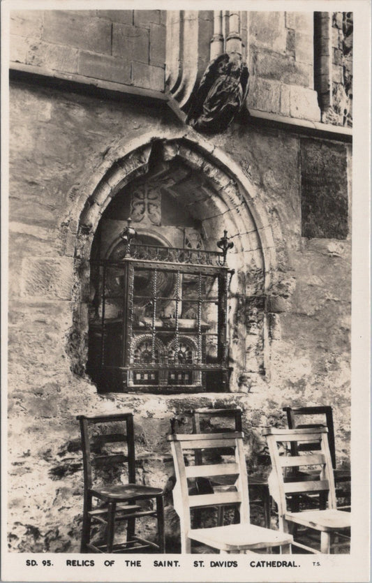 Wales Postcard - St Davids Cathedral, Relics of The Saint SW10776