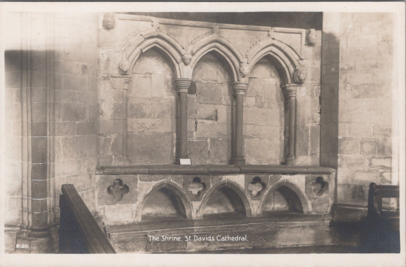 Wales Postcard - St Davids Cathedral, The Shrine  SW10777