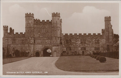 Sussex Postcard - Interior Battle Abbey Gateway  SW10778