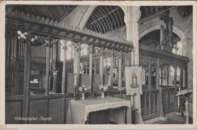 Cornwall Postcard - Kilkhampton Church Interior  SW10780