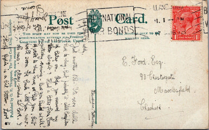 Wales Postcard - Menai Straits, The Suspension Bridge  SW10794