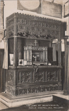 London Postcard - All Hallows Chapel, The Lamp of Maintenance  SW10796