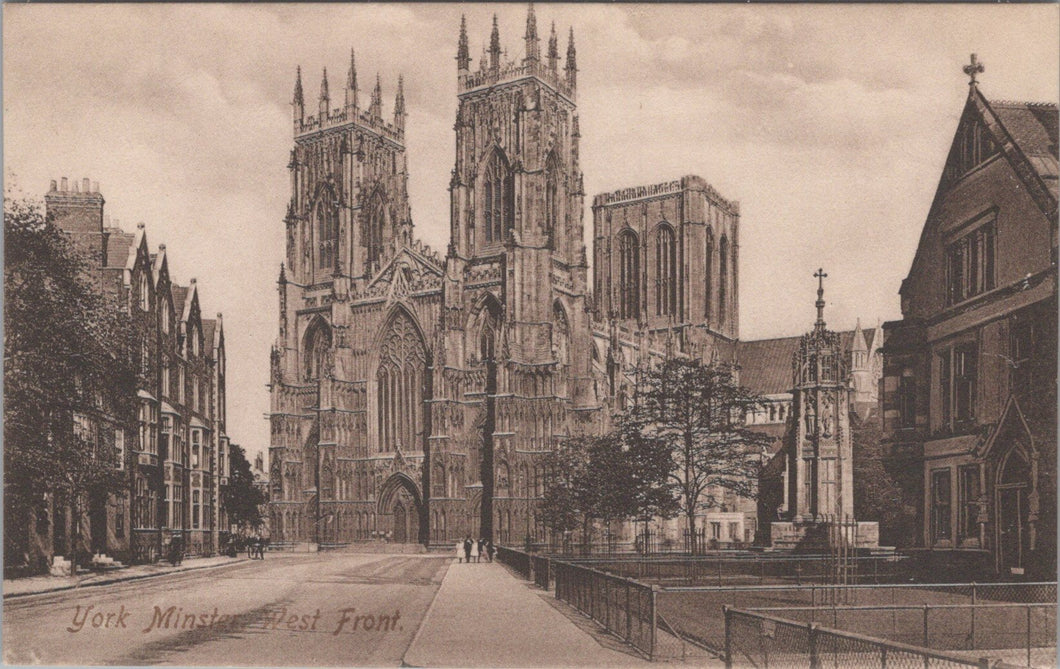 Yorkshire Postcard - York Minster, The West Front SW10806