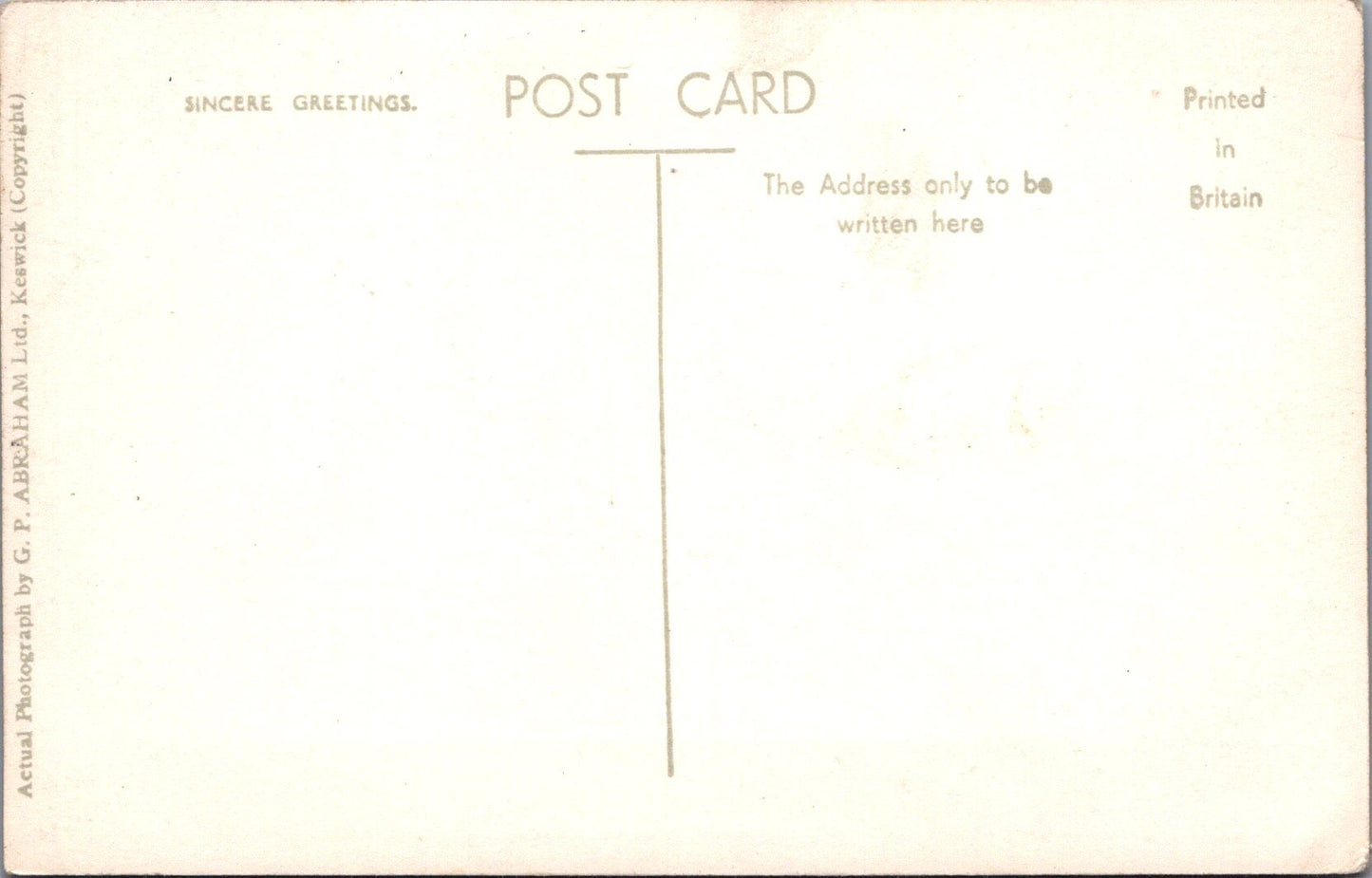 Cumbria Postcard - Grasmere, Dove Cottage, Wordsworth's Home SW10811