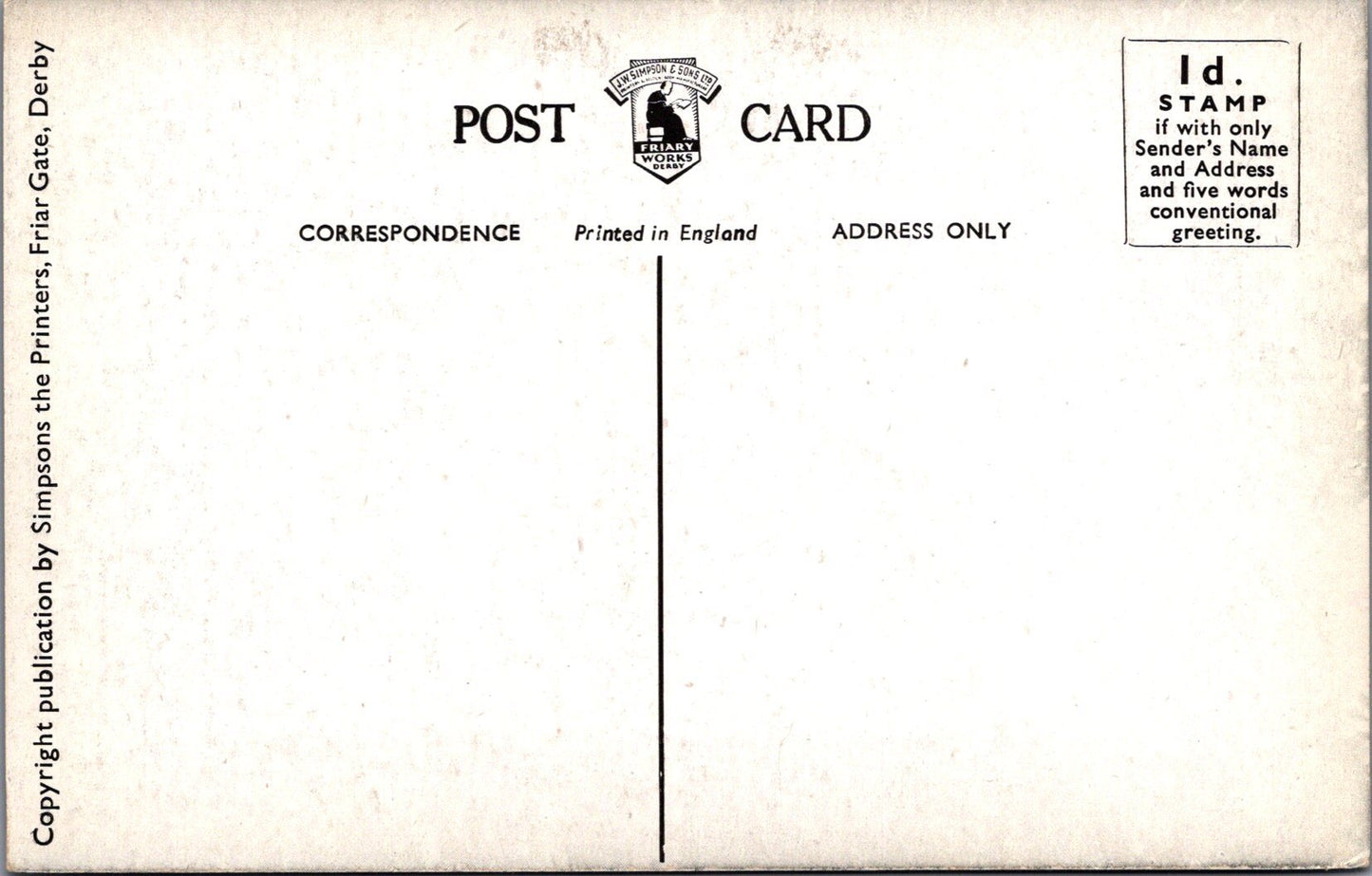 Derbyshire Postcard - Beresford Dale, Dove Valley  SW10815