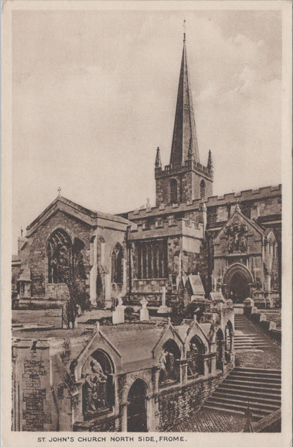 Somerset Postcard - Frome, St John's Church North Side  SW10816