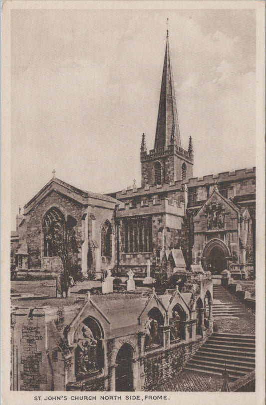 Somerset Postcard - Frome, St John's Church North Side  SW10816