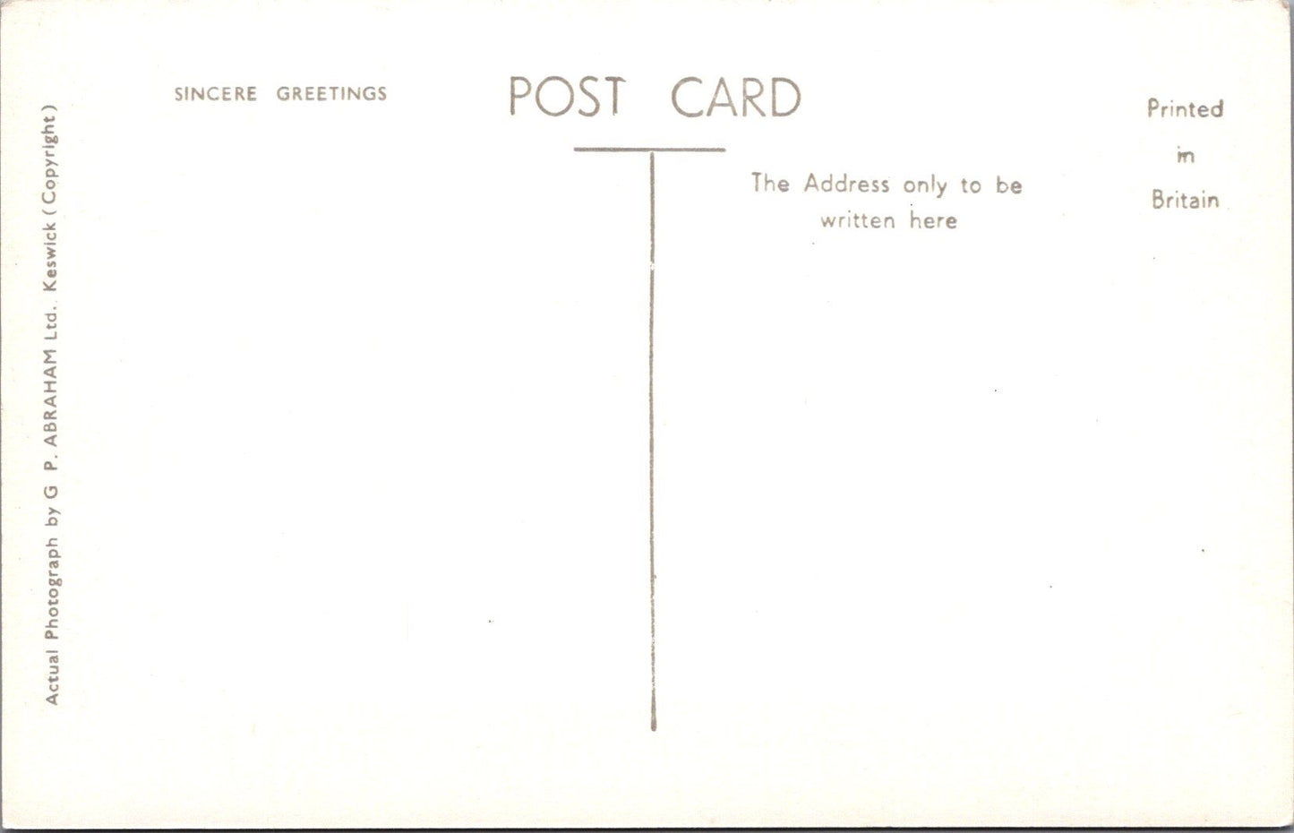 Cumbria Postcard - Ambleside, The Old Bridge House  SW10823