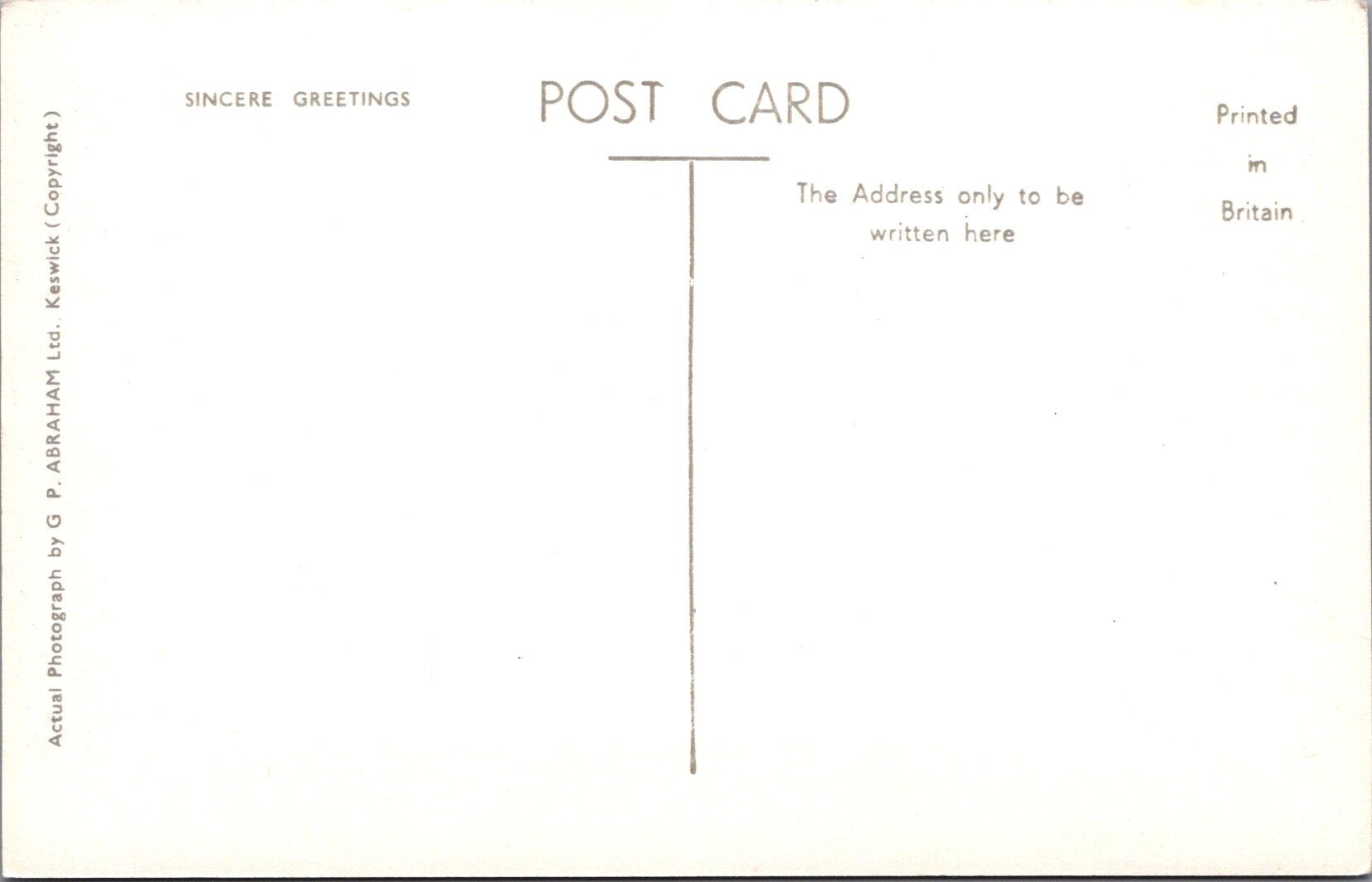 Cumbria Postcard - Ambleside, The Old Bridge House  SW10823