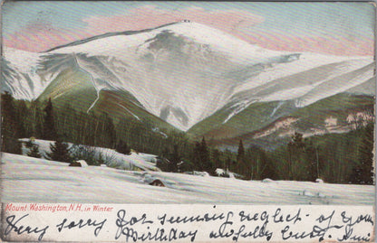 America Postcard - Mount Washington, New Hampshire, In Winter SW10828