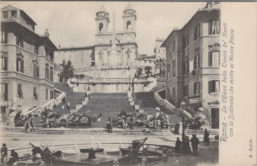 Italy Postcard - Roma / Rome, La Chiesa Della Trinita de' Monti SW10836