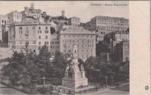 Italy Postcard - Genova / Genoa, Piazza Acquaverde  SW10843