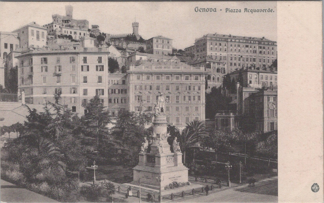Italy Postcard - Genova / Genoa, Piazza Acquaverde  SW10843