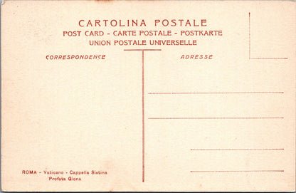 Italy Postcard - Rome / Roma, Vaticano, Cappella Sistina Profeta Giona  SW10865