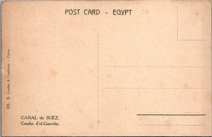 Egypt Postcard - Canal of Suez, The Curve of El-Guersh   SW10869