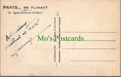 France Postcard - Paris, Eglise St-Etienne Du Mont  SW10530